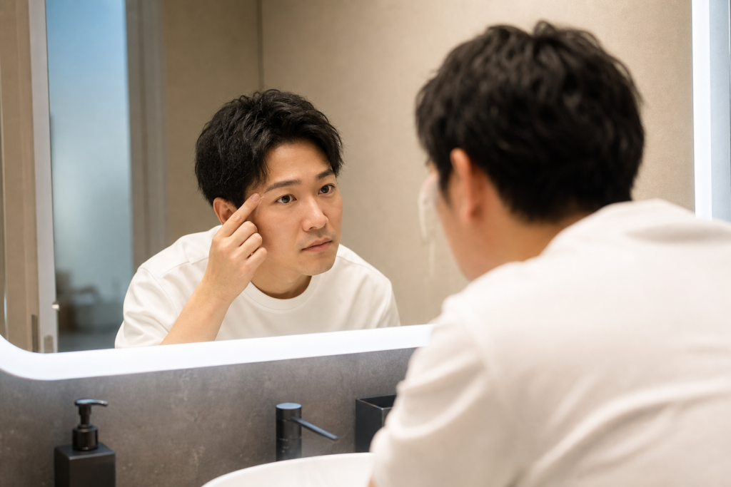眉毛ワックス後の赤みは通常数時間、翌日まで残ることもある