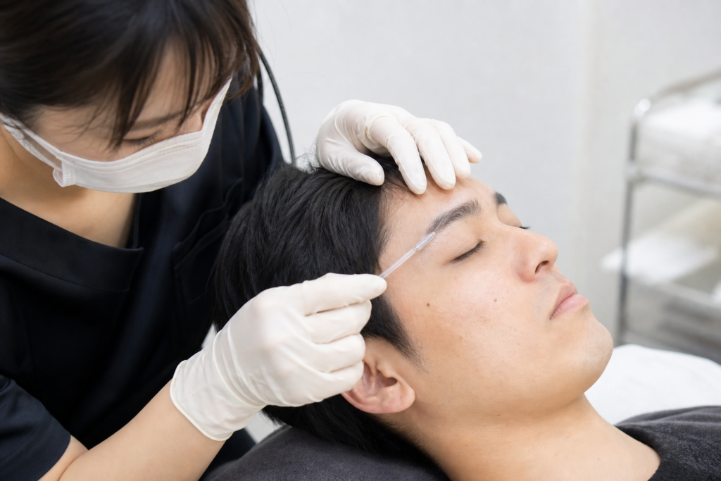 メンズ眉毛パーマとは？施術内容と向いている男性