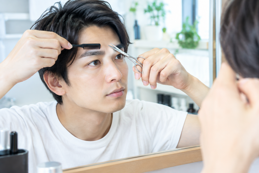 失敗しにくい下がり眉のセルフカット手順